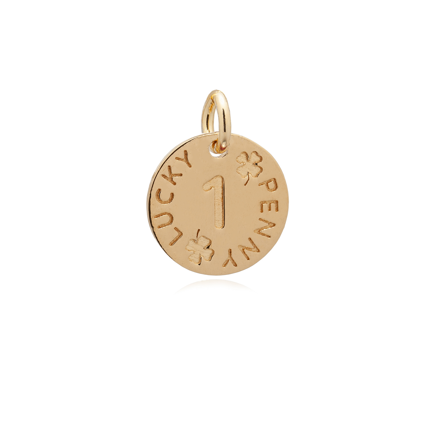 Lucky penny dorato porta fortuna, monetina porta fortuna. Gioiello DIVAG
