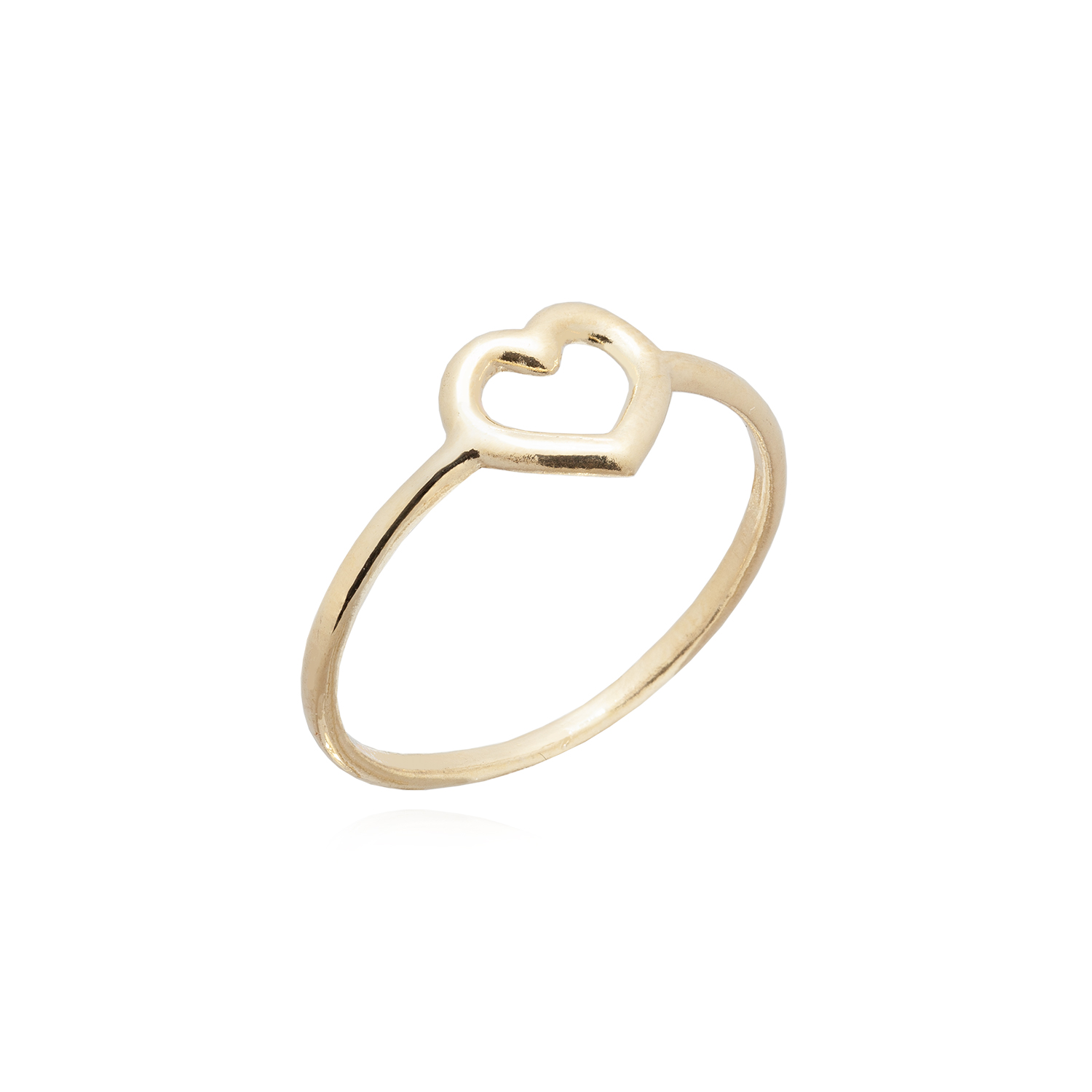 DIVAG-EDIZIONELIMITATA-ROMANTICA-ANELLO-CUORE-ARGENTO925-ORO Anello da Donna con Cuore in Argento 925 Placcato Oro 18 Carati, Sottile e Raffinato, Anallergico, Made in Italy.